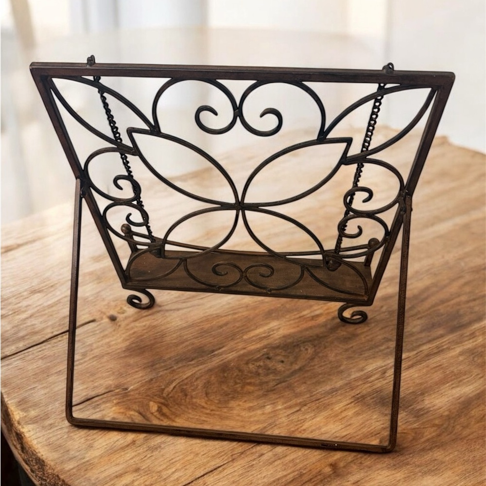 Decorative Metal Cookbook Stand - Picture 2 of 2